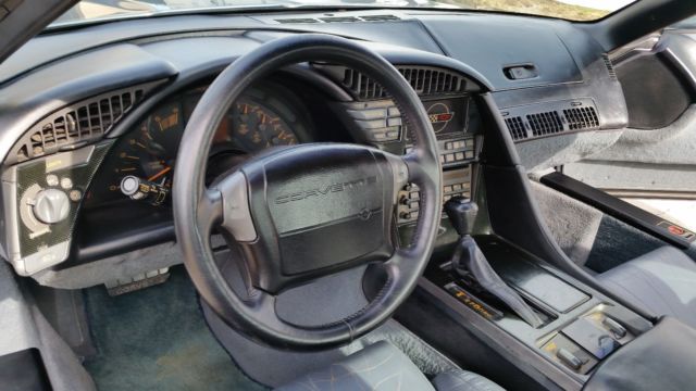 1990 Light Blue Chevrolet Corvette C4