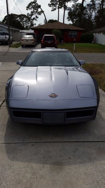 1990 Light Blue Chevrolet Corvette C4