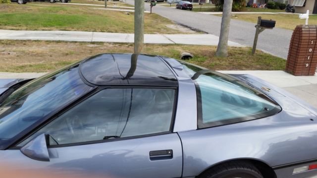 1990 Light Blue Chevrolet Corvette C4