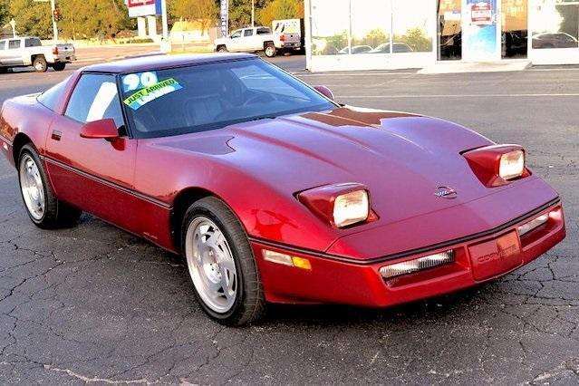 1990 Red Chevrolet Corvette
