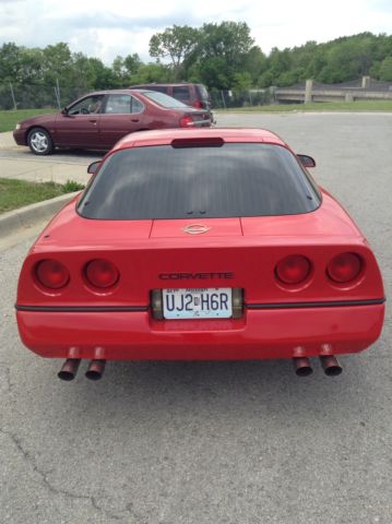 1990 Torch Red Chevrolet Corvette Coupe