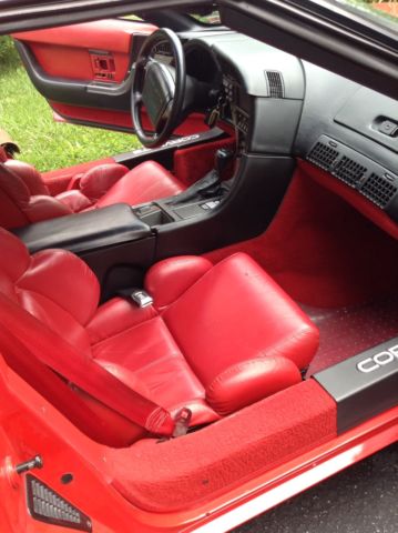 1990 Torch Red Chevrolet Corvette Coupe