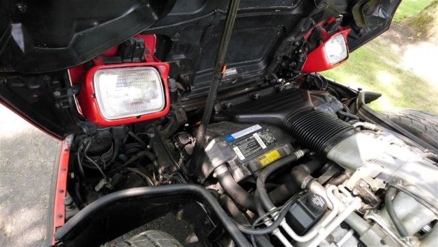 1990 Red Chevrolet Corvette Coupe