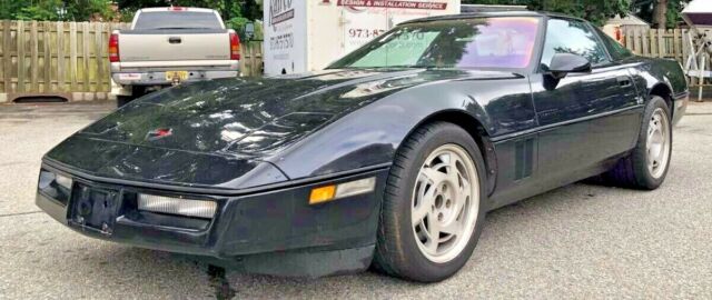 1990 black Chevrolet Corvette Coupe