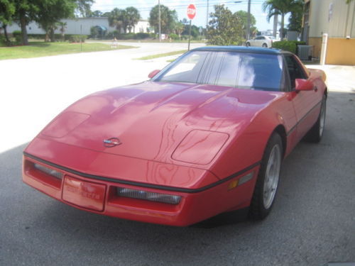 1990 Red Chevrolet Corvette Hatchback