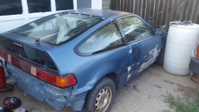 1990 Blue Honda CRX Hatchback