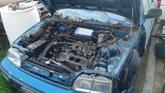 1990 Blue Honda CRX Hatchback