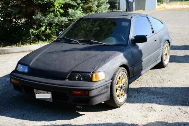 1990 Black Honda CRX Hatchback