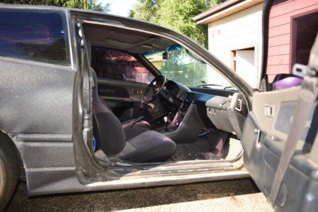 1990 Black Honda CRX Hatchback