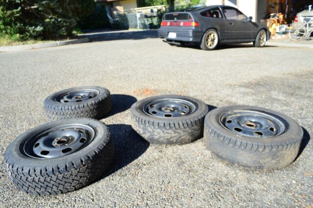 1990 Black Honda CRX Hatchback