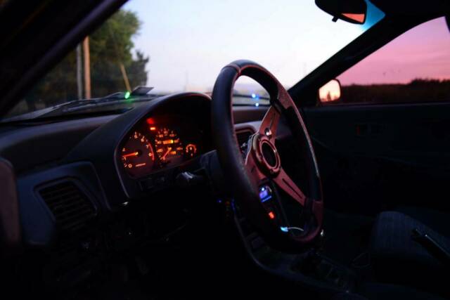 1990 Black Honda CRX Hatchback