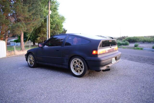 1990 Black Honda CRX Hatchback