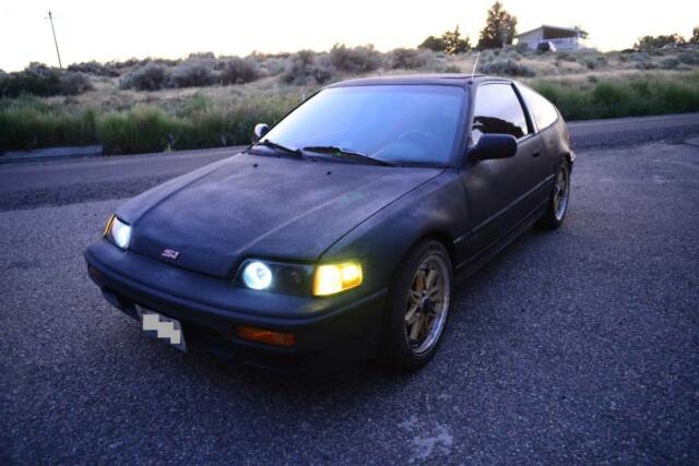 1990 Black Honda CRX Hatchback