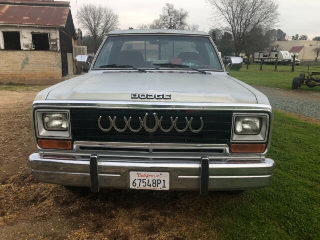 1990 Silver Dodge Ram 2500 Crew Cab Pickup