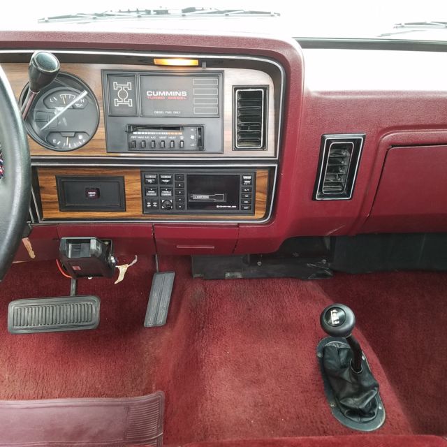 1990 Two Tone: White & Silver Dodge Other Pickups Cab & Chassis