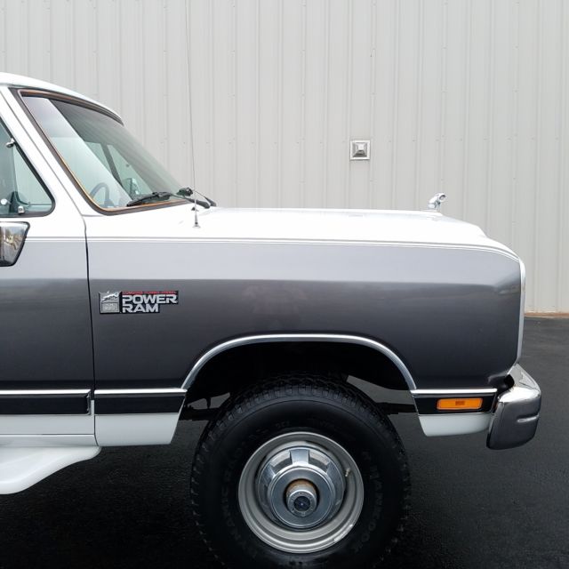 1990 Two Tone: White & Silver Dodge Other Pickups Cab & Chassis