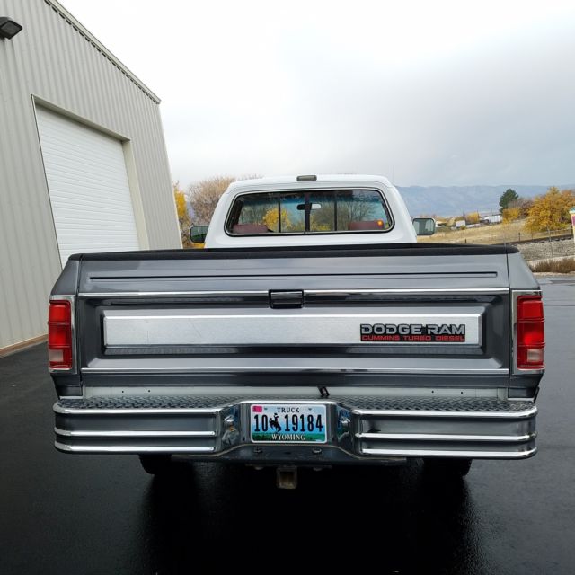 1990 Two Tone: White & Silver Dodge Other Pickups Cab & Chassis