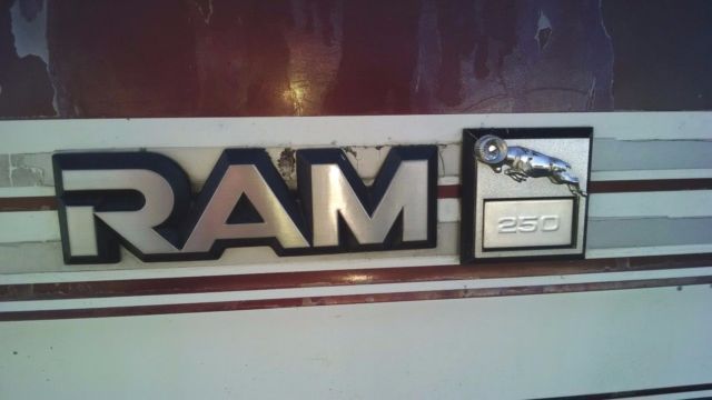 1990 Burgundy and White Dodge Ram 2500 Custom Passenger Van