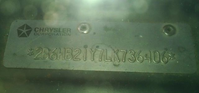 1990 Burgundy and White Dodge Ram 2500 Custom Passenger Van