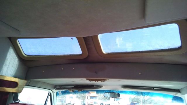 1990 Burgundy and White Dodge Ram 2500 Custom Passenger Van