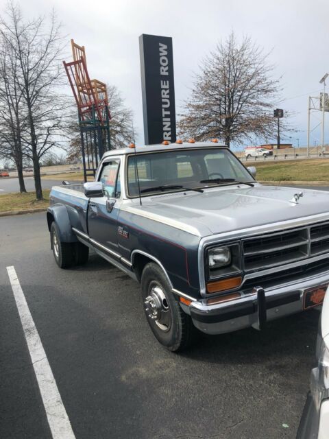 1990 Gray Dodge Ram 350 Standard Cab Pickup