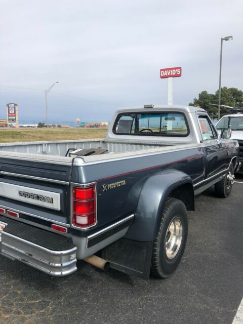 1990 Gray Dodge Ram 350 Standard Cab Pickup