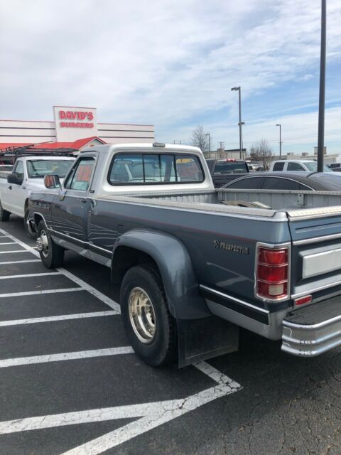 1990 Gray Dodge Ram 350 Standard Cab Pickup