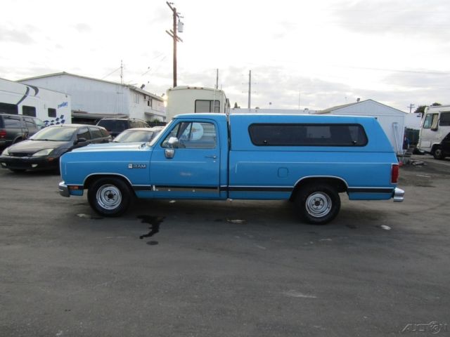 1990 Blue Dodge Ram 1500 Pickup Truck