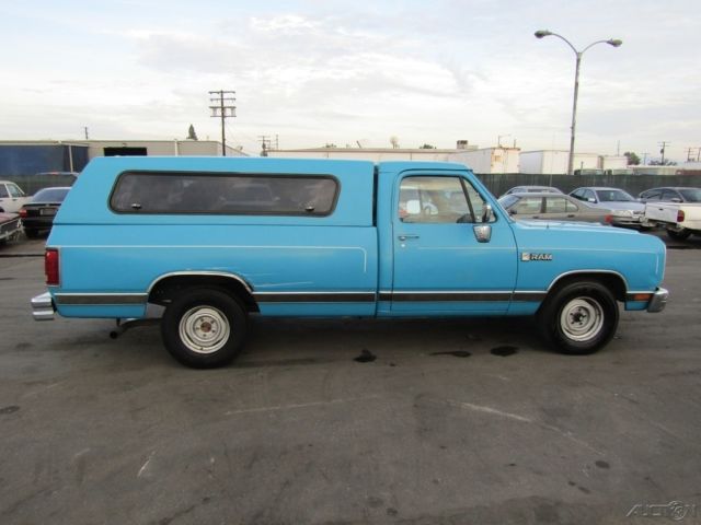 1990 Blue Dodge Ram 1500 Pickup Truck