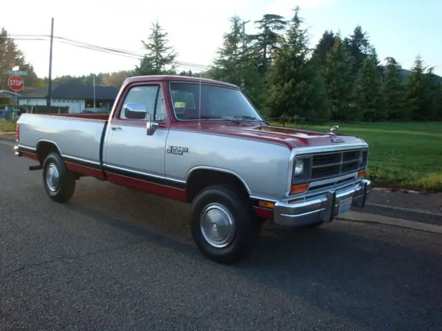 1990 Dodge Ram W-250 4X4 Reg Cab 64k Miles ALL ORIGINAL NICE !!! for ...