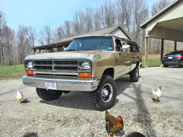 1990 Gold Dodge Other Pickups Extended Cab Pickup