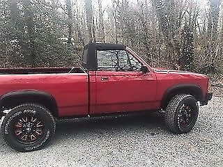 1990 Red Dodge Truck Convertible