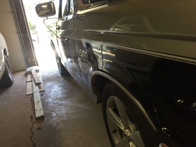 1990 Black Gray Ford F-150 Standard Cab Pickup