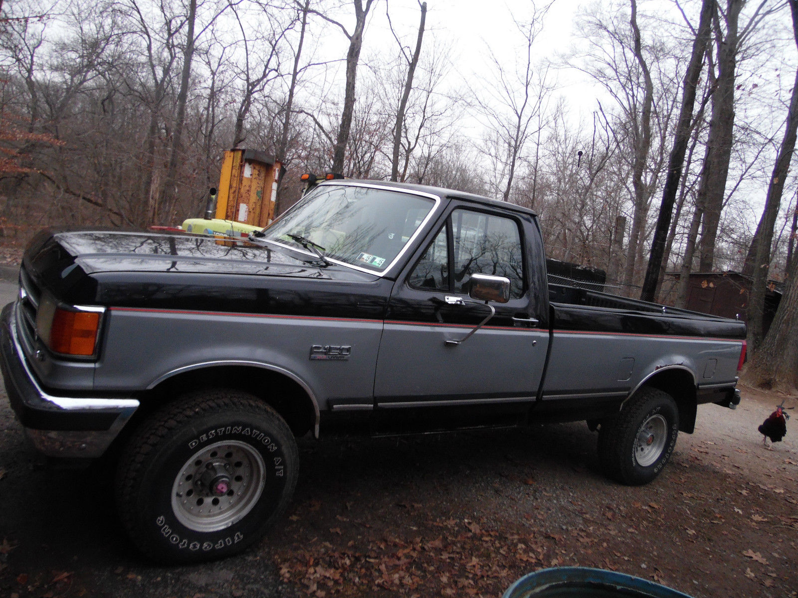 1990 black&-gray Ford F-150 Cab &- Chassis