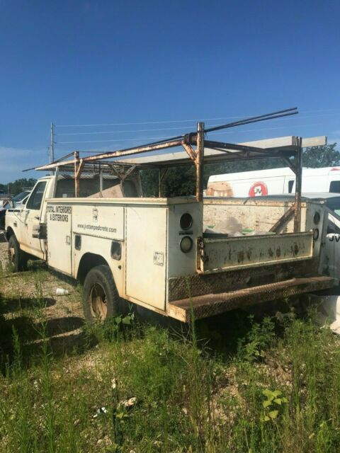1990 White Ford F-350 Cab & Chassis