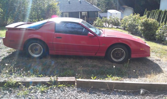 1990 Red Pontiac Firebird Coupe
