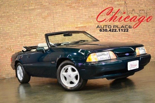 1990 Green Ford Mustang Convertible