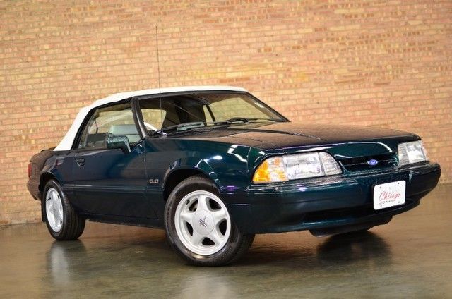 1990 Green Ford Mustang Convertible