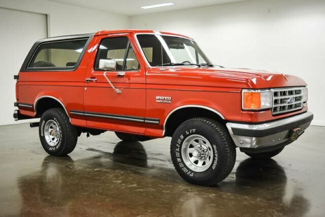 1990 Red Ford Bronco --