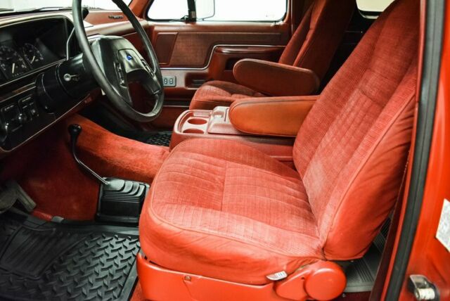 1990 Red Ford Bronco --