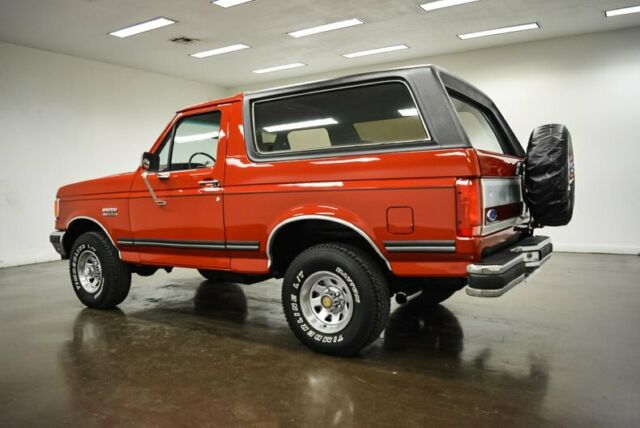 1990 Red Ford Bronco --