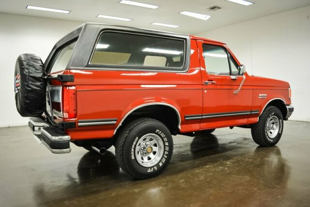 1990 Red Ford Bronco --