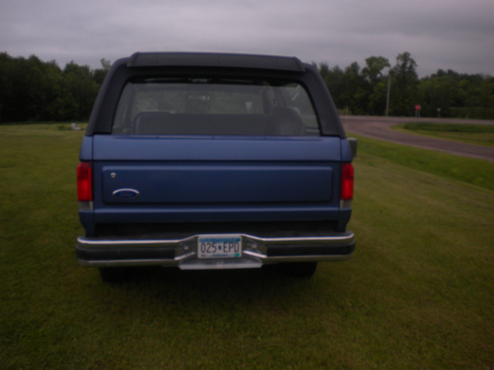 1990 Blue/white Ford Bronco full size bronco