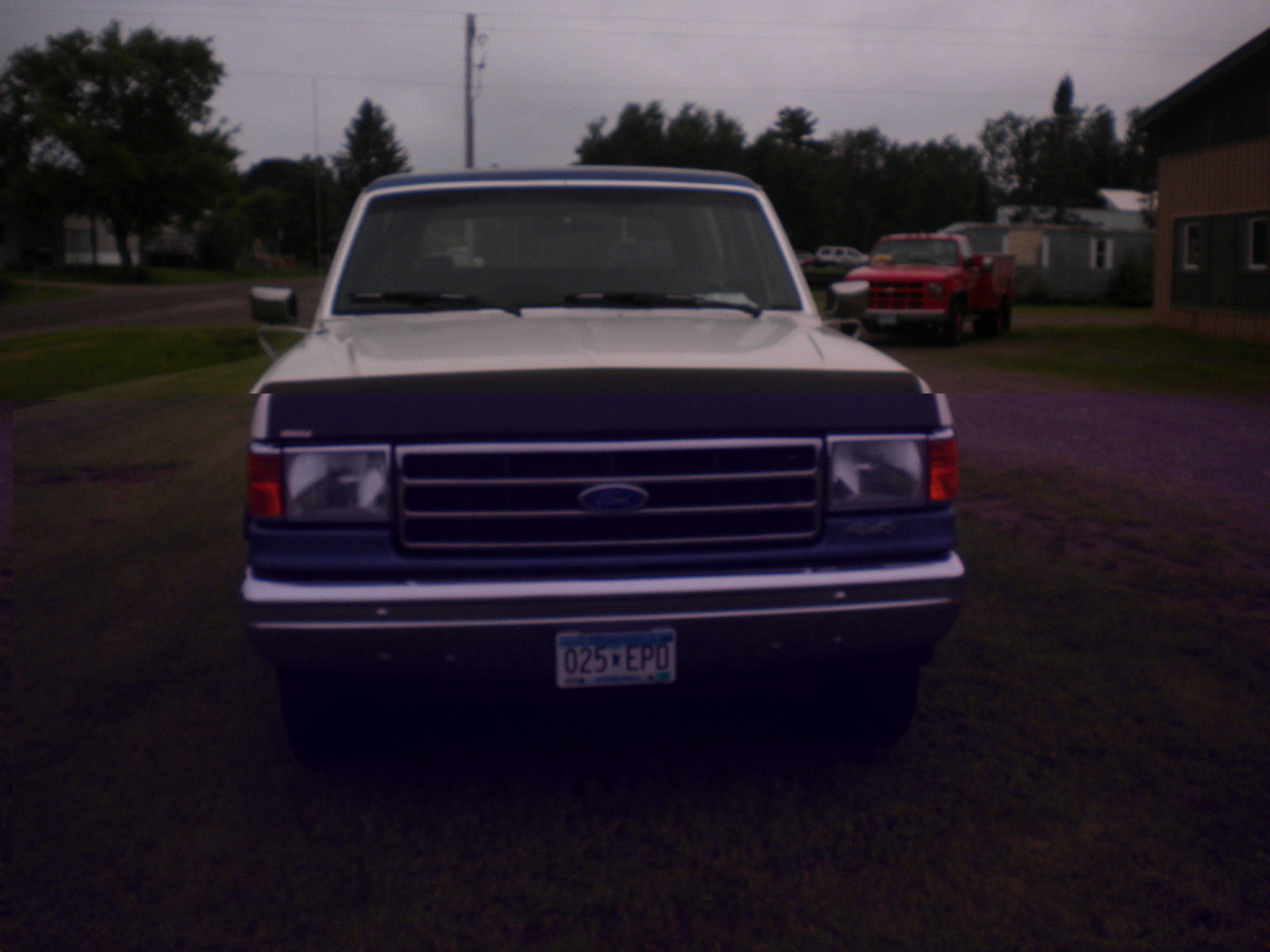 1990 Blue/white Ford Bronco full size bronco