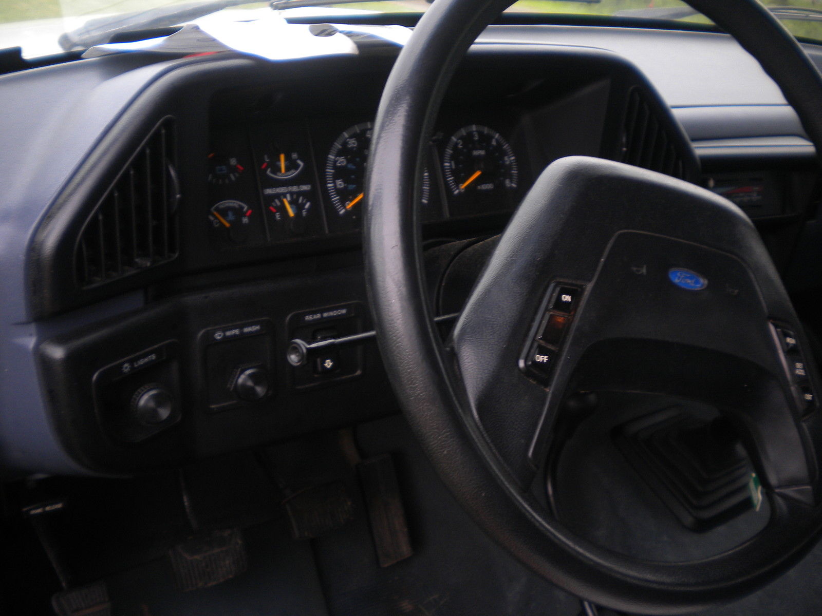 1990 Blue/white Ford Bronco full size bronco