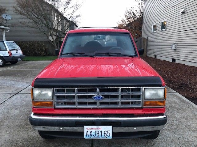 1990 Red Ford Bronco II SUV