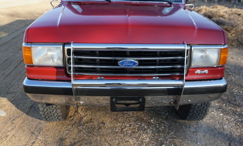 1990 Red Ford Bronco SUV