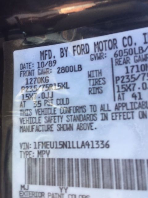 1990 blue/white Ford Bronco