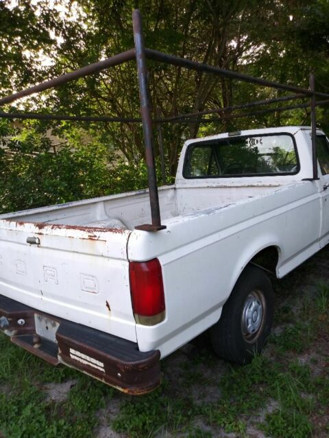 1990 White Ford F-150 pick up