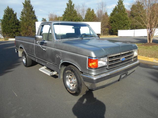 1990 Gray Ford F-150 Standard Cab Pickup
